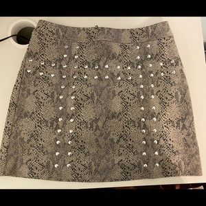 Bar III snakeskin skirt